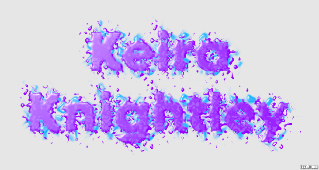 Keira Knightley Text effect