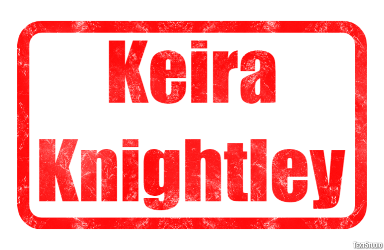Keira Knightley Efekt tekstowy