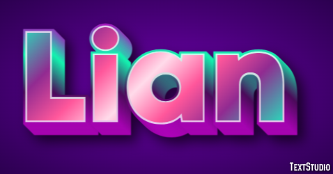 Lian Текстовый эффект