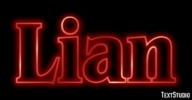 Lian Эффект текста