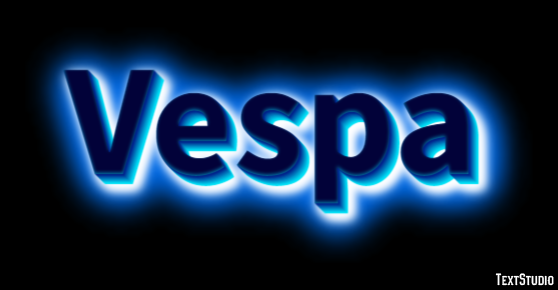 Vespa Efeito de texto