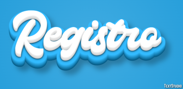 Registro Effetto testo