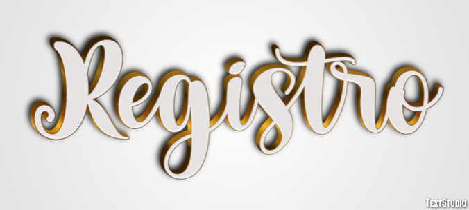 Registro Effetto testo