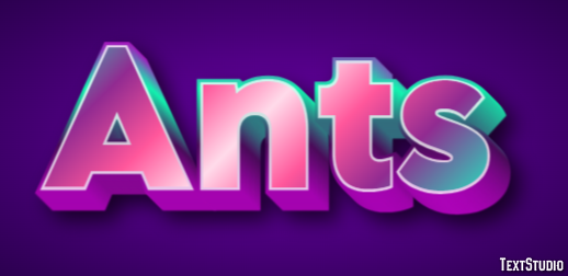 Ants Tekst Effect