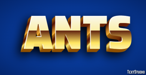 Ants Efeito de texto