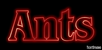 Ants Tekst Effect