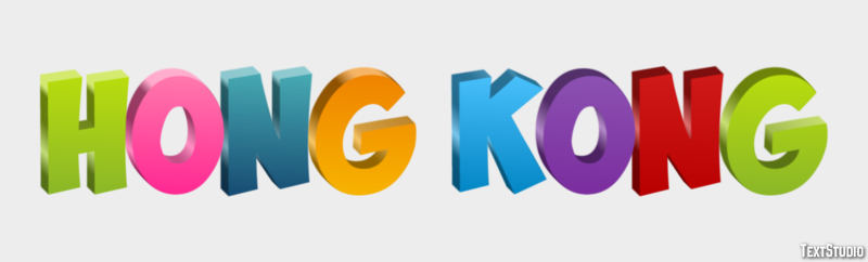 Hong Kong Tekst Effect