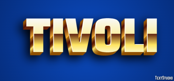 Tivoli Efekt tekstowy