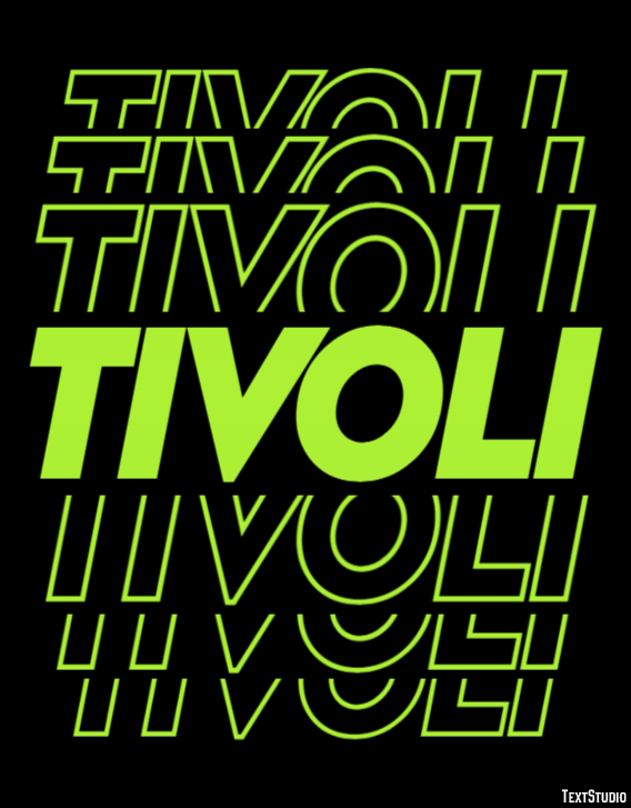 Tivoli Efekt tekstowy