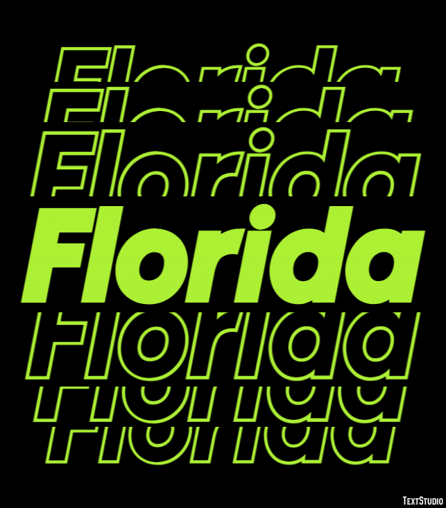 Florida Tekst Effect