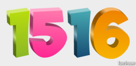 1516 Text Effect