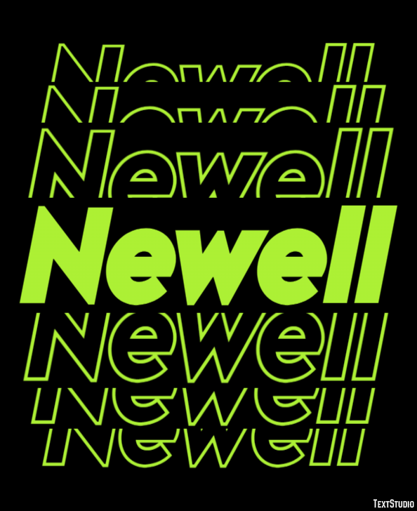 Newell Text Effect