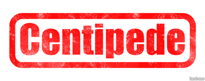 Centipede Effet de texte