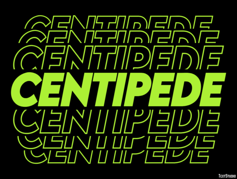 Centipede Texteffekt