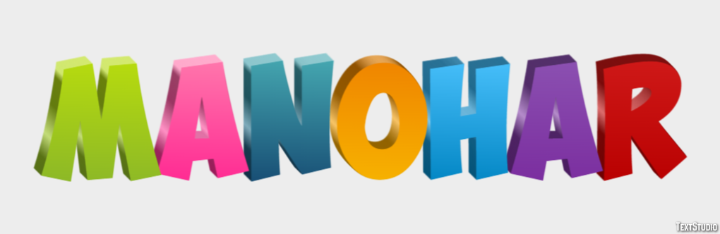 Manohar Text effect