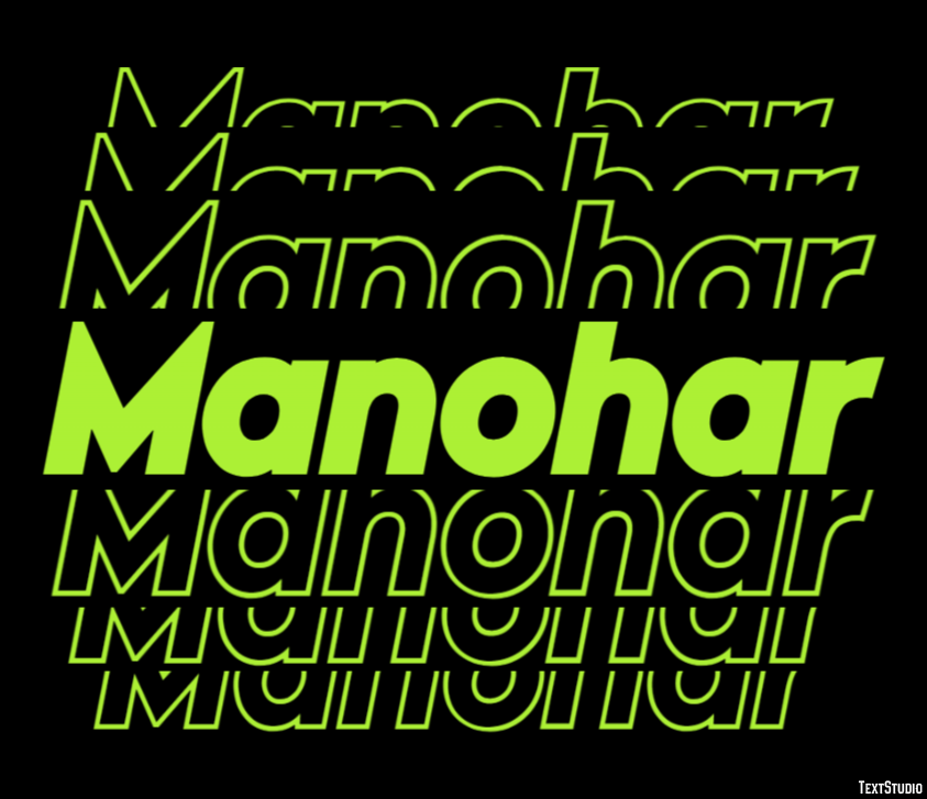 Manohar Text effect