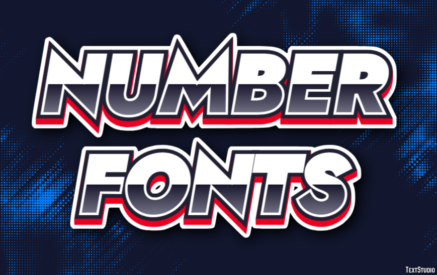 Number Fonts Text Effect