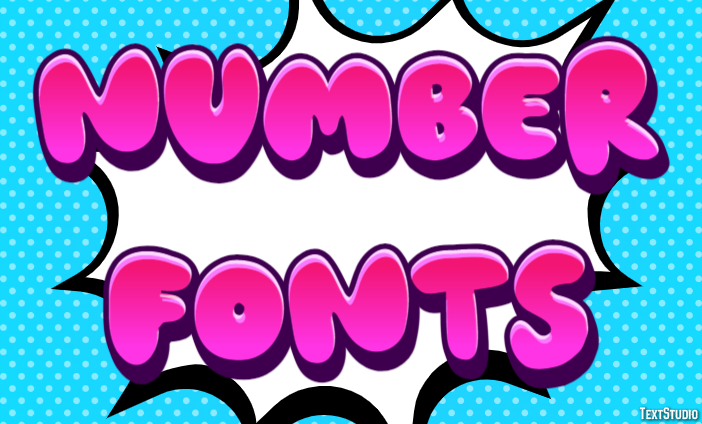 Number Fonts Text Effect