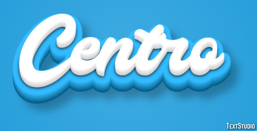Centro Text effect
