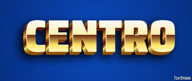 Centro Efeito de texto