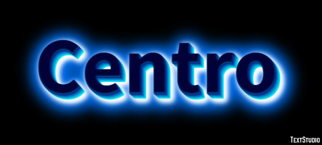 Centro Efeito de texto