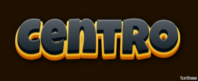 Centro Efeito de texto