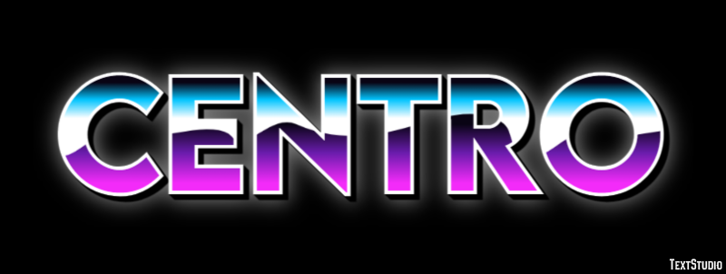 Centro Efeito de texto