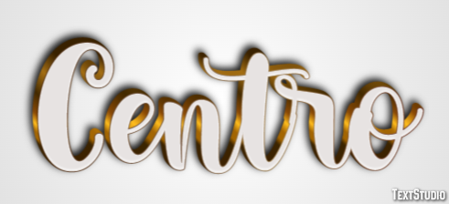 Centro Efeito de texto