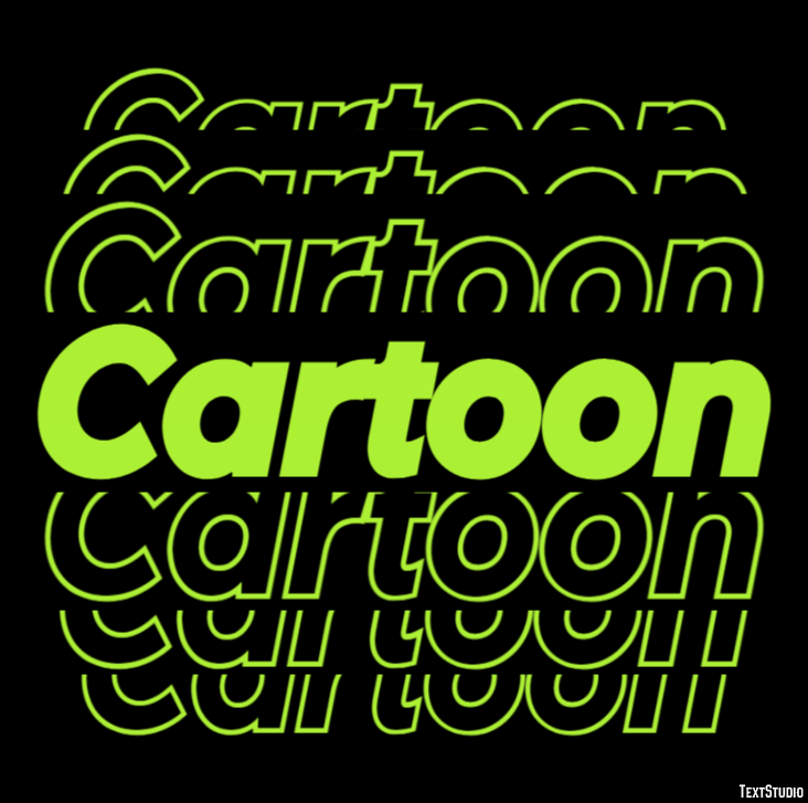Cartoon Efeito de texto