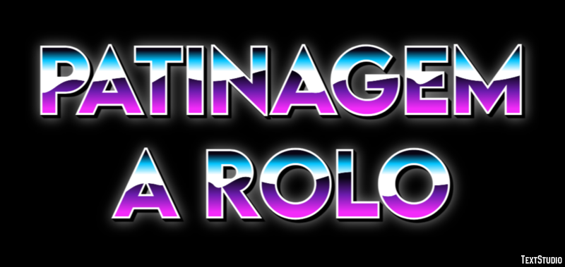 Patinagem a rolo Text Effect