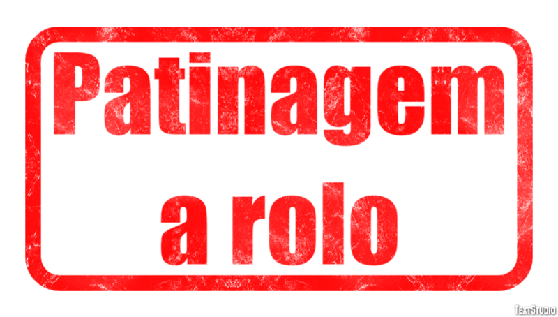 Patinagem a rolo Text Effect