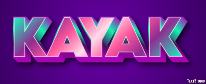 Kayak Tekst Effect