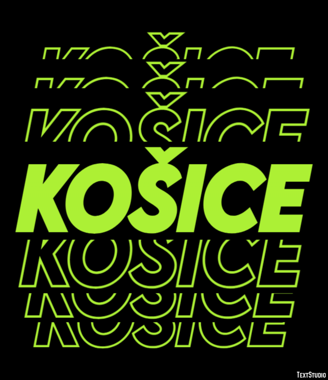 Košice Efekt tekstowy