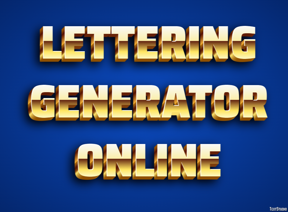 Lettering Generator Online Efekt tekstowy