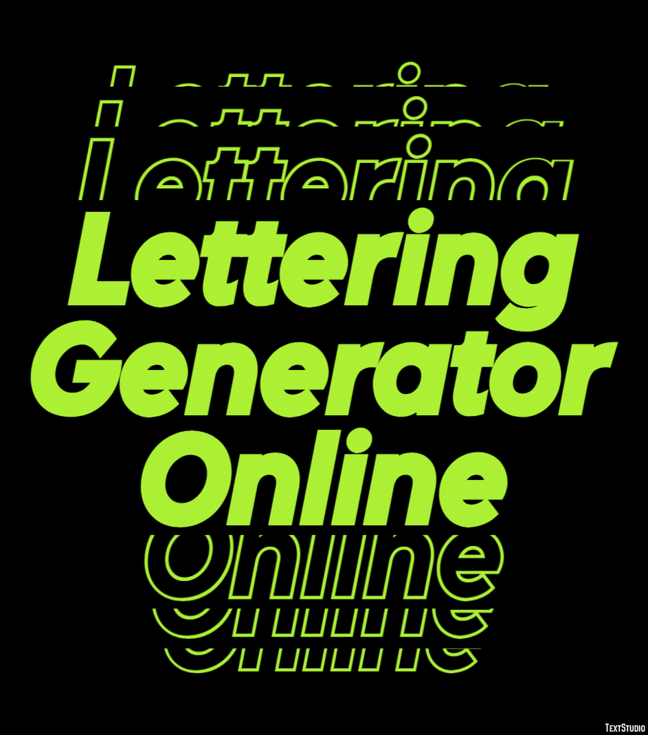 Lettering Generator Online Efekt tekstowy