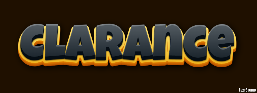 Clarance Text Effect