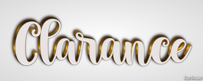 Clarance Text Effect