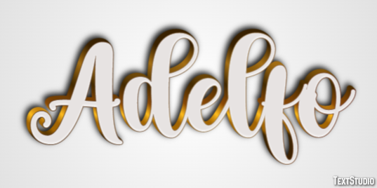 Adelfo Effetto testo