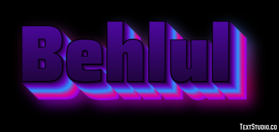 Behlul Efecto de texto