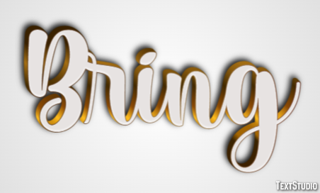 Bring Texteffekt