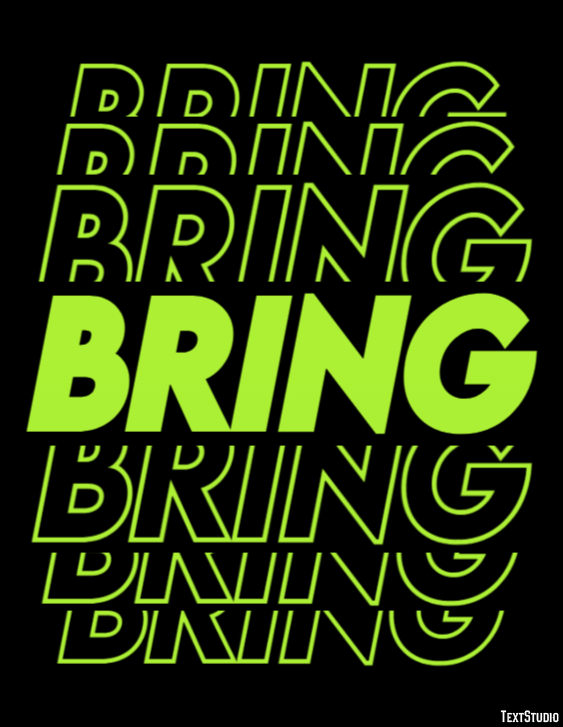 Bring Эффект текста