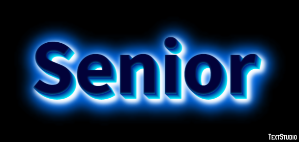 Senior Effetto testo