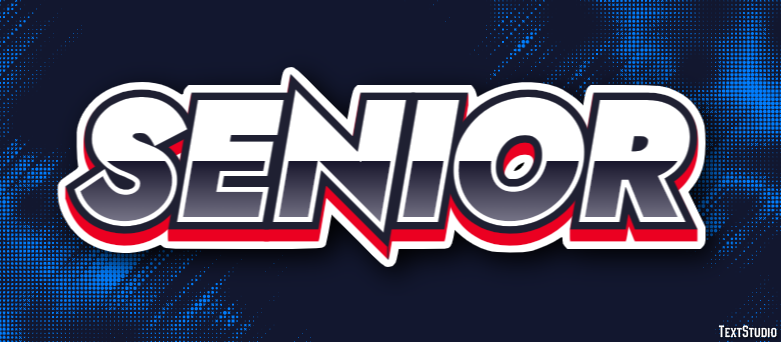 Senior Text Effect