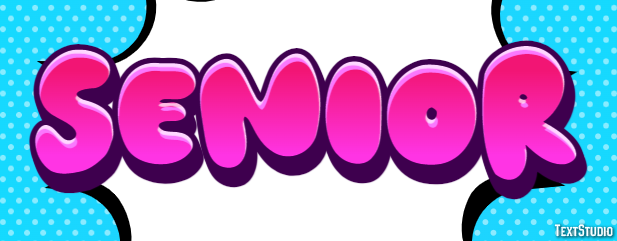 Senior Text Effect