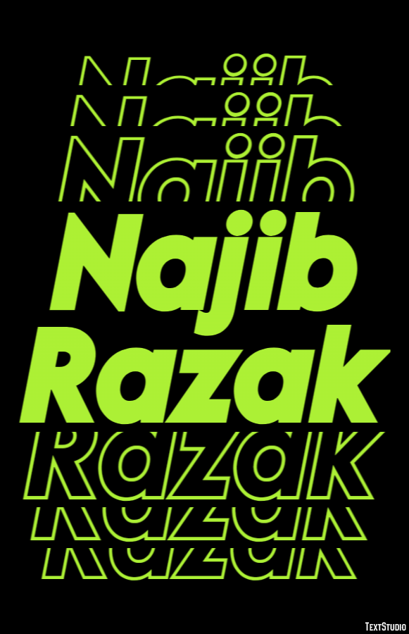 Najib Razak Efekt tekstowy
