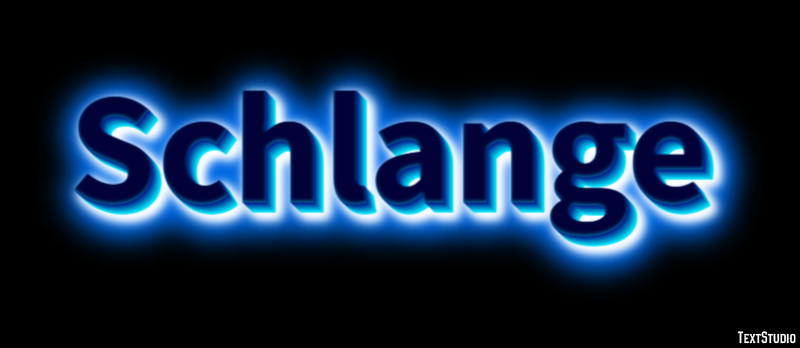 Schlange Texteffekt