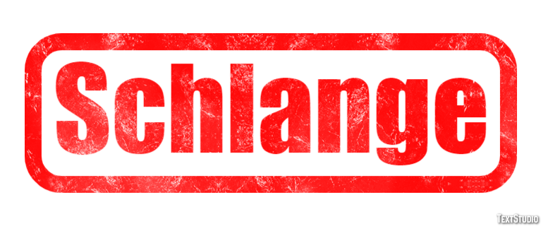 Schlange Texteffekt