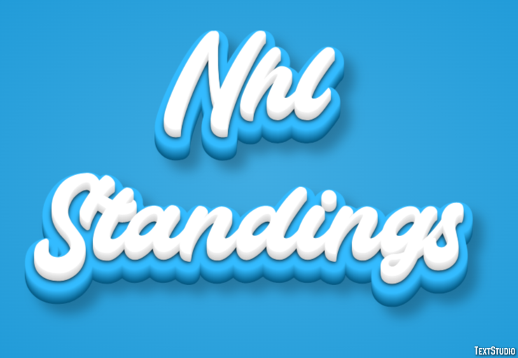 Nhl Standings Tekst effect