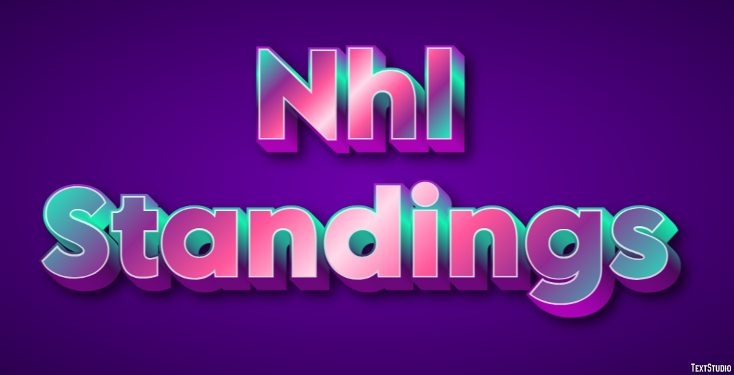 Nhl Standings Tekst Effect