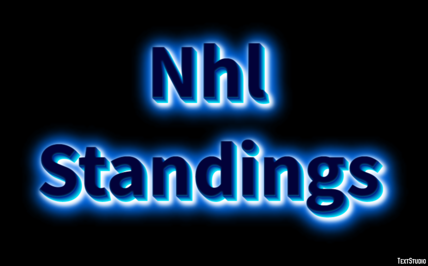 Nhl Standings Efeito de texto